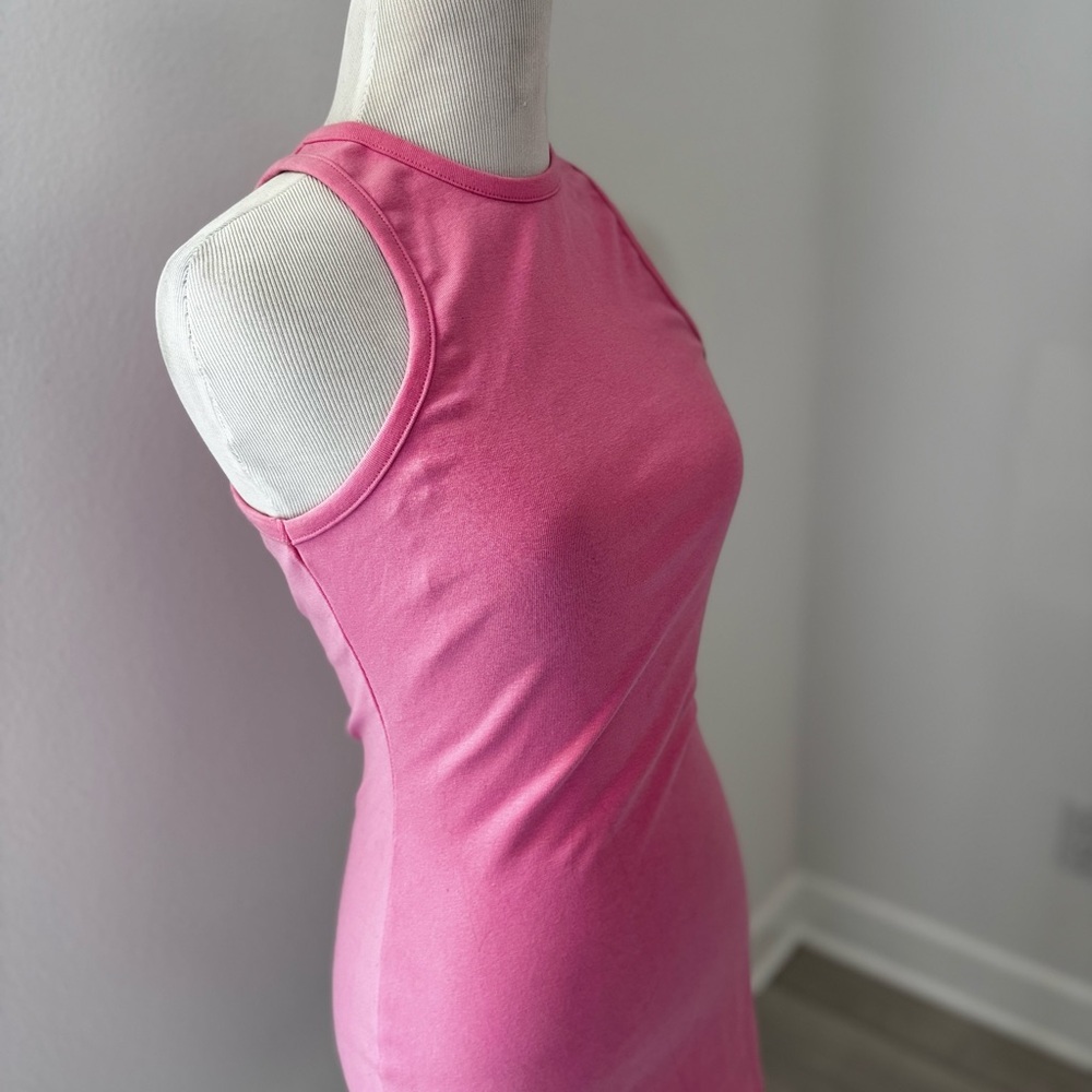 Hot pink dress